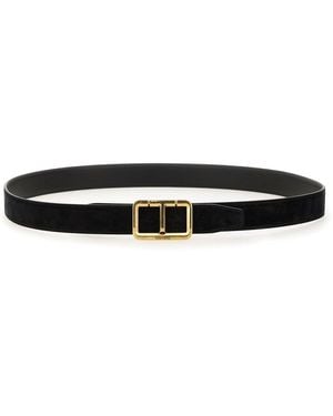 Tom Ford Logo-Buckle Fastened Belt - Black