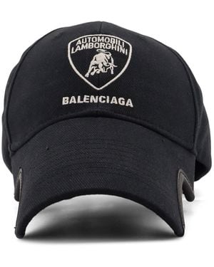 Balenciaga Cotton Baseball Hat - Blue