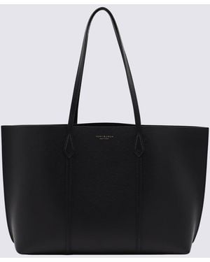 Tory Burch Leather Perry Tote Bag - Black