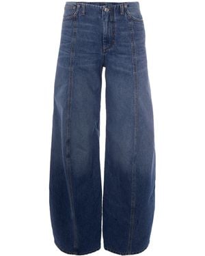 Sportmax Oversized Low Rise Jeans - Blue
