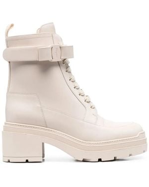 Ferragamo Heeled Boots - Natural