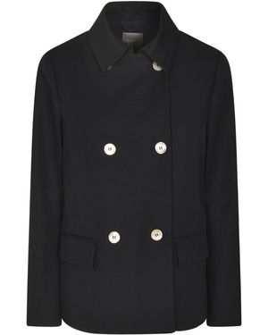 Kiltie Club Pea Coat - Black