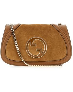 Gucci Leather Medium Blondie Shoulder Bag - Brown