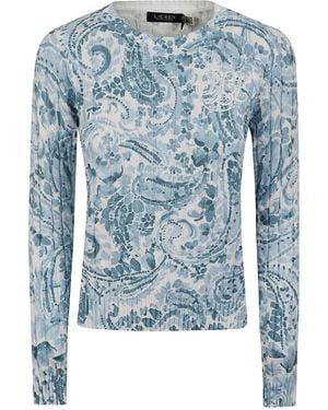 Ralph Lauren Sweater-Pullover Cotton Maglia - Blue