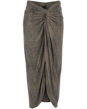 FEDERICA TOSI Skirt With Elegant Design - Grey