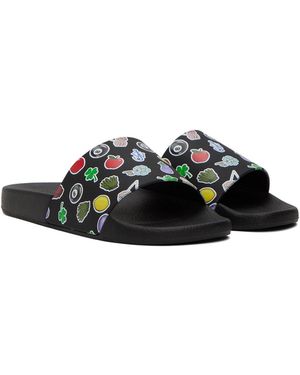 JW Anderson Sticker Logo Slides Sandals - Multicolour
