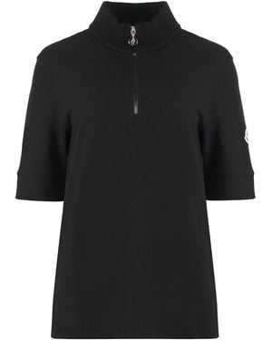 Moncler Cotton Crew-Neck T-Shirt - Black