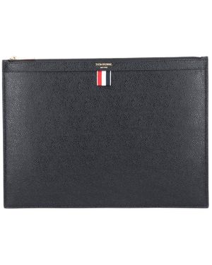 Thom Browne Bags Calf Full Grain Leather - Black