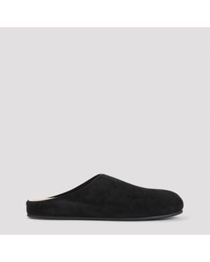 The Row Hugo Slide Slippers - Black