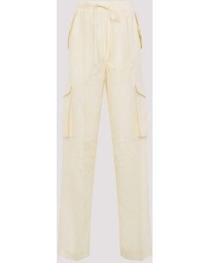 Phoebe Philo Crushed Cargo Trousers - Natural