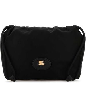 バッグ・カバンその他 Burberry HORSESHOE REVERSIBLE POCHETTE WITH COULISSE Burberry Horseshoe Reversible Drawstring Pouch in Pink | Lyst