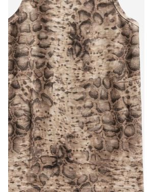 Pinko Tank Top Stretch Cotton - Brown
