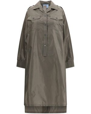 Prada Taffeta Dress Silk - Grey