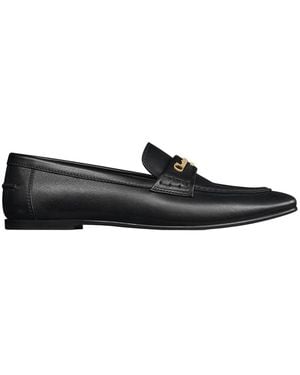 Dior Moccasins Boy Calfskin Loafers - Black