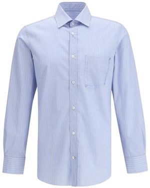 Maison Margiela Striped Shirt - Blue