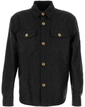 Versace Jacquard Shirt - Black