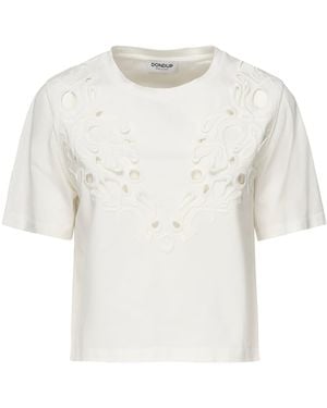 Dondup Cropped T-Shirt - White