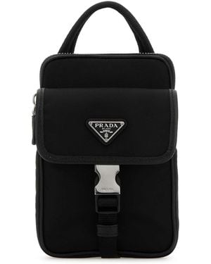 Prada Logo Bag Style Phone Cover - Black