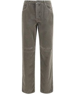 Brunello Cucinelli Cotton Casual Trousers - Grey