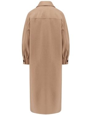 【送料&関税込】Max Mara aldo Brown Virgin Wool Coat Max Mara Wool Aldo Coat in Brown | Lyst