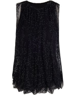 Sportmax Crystal Mesh Top - Black