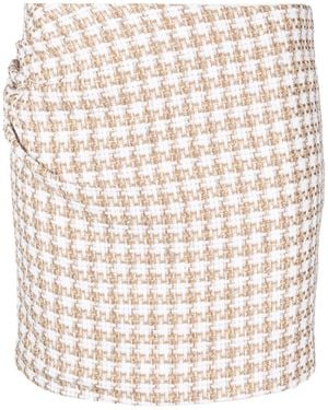 IRO Garna Cotton Blend Silk Mini Skirt - Natural