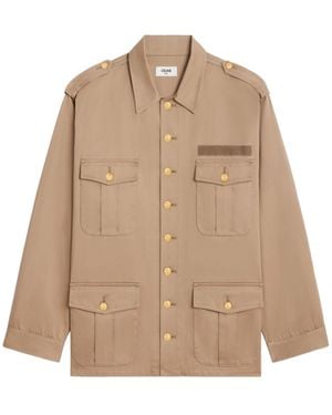 Celine Saharienne Cotton Jacket - Natural