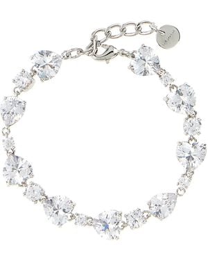 Self-Portrait Brass Bracelet - White