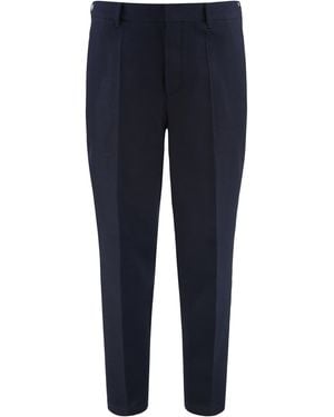 BOSS Pants Wool Virgin Chinos - Blue