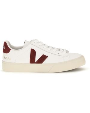 Veja Campo Leather Sneakers White_Grenat