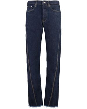 Lanvin 5-Pocket Straight-Leg Jeans - Blue