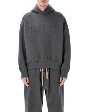 Fear Of God Essentials Embossed Hoodie - Grey