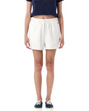 Polo Ralph Lauren Lightweight Fleece Drawstring Shorts Cotton - White