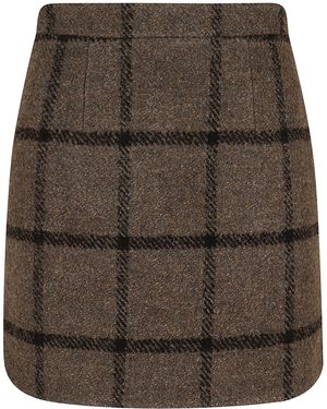 Patou Iconic Mini Skirt - Brown