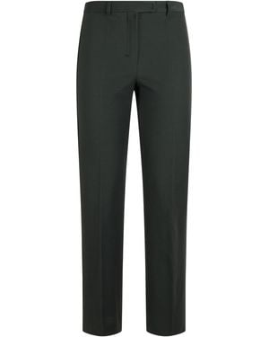 Max Mara Straight Pants Umanita Cotton - Gray