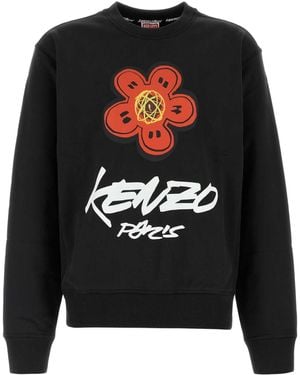 KENZO Slate Cotton Sweatshirt - Black