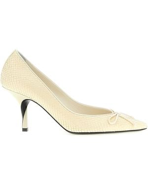Jacquemus Les Escarpins Tourni Pumps Calfskin Leather (Bos Taurus) - Natural