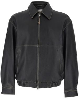 DUNST Jacket With Classic Collar - Black