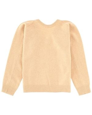 Maison Margiela Wool Jersey Sweater Sweaters - Natural