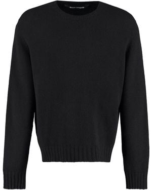 Palm Angels Wool Blend Pullover - Black