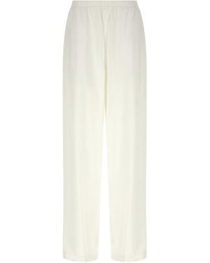 Max Mara Linen Casual Trousers - White