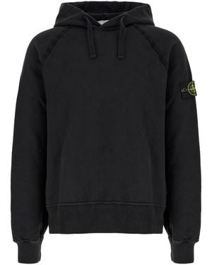 Stone Island Cotton Sweatshirt - Black
