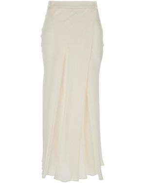 Semicouture Ambra Skirt With Wrap Design - White