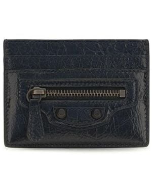 Balenciaga Lamb Ovis Aries Wallet - Blue