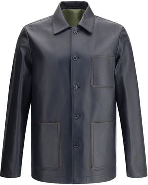 Valstar Luke Leather Jacket - Blue