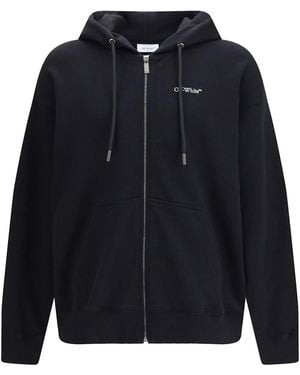 Off-White c/o Virgil Abloh Half Arrow Skate Zip-Up Hoodie - Blue