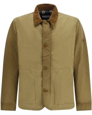 Barbour Troon Washed Waxed Cotton Jacket - Green