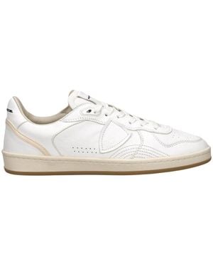 Philippe Model Pgal Low Goat Leather Shoe - White