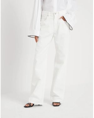 Brunello Cucinelli Wide Leg Pants - White
