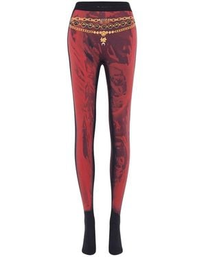 Marine Serre Pant - Red